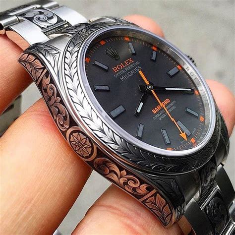 engraving rolex